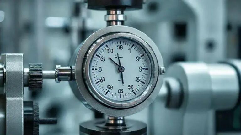 Teste de Concentricidade com Relógio de Comparação em Eixo Principal