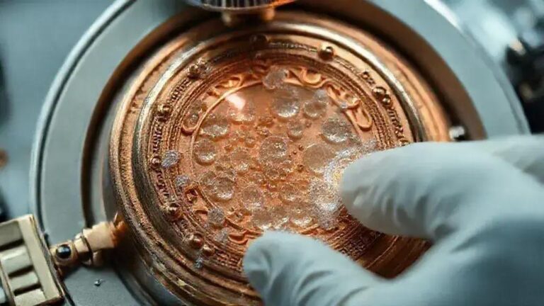 Remoção Segura de Depósitos Calcários em Componentes de Ouro Rosa