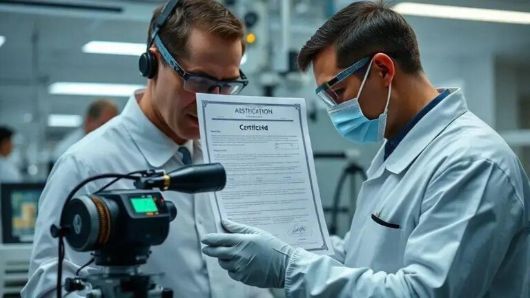 Documentação de Certificação com Fotografia de Demonstração de Funcionamento