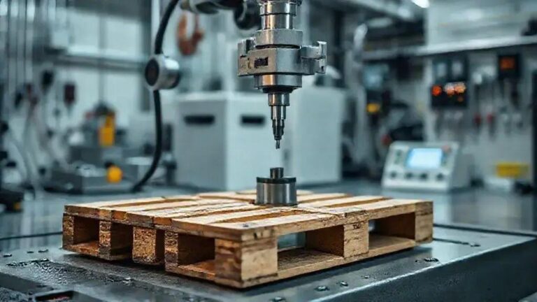 Teste de Resistência de Paleta com Aplicação de Força Calibrada