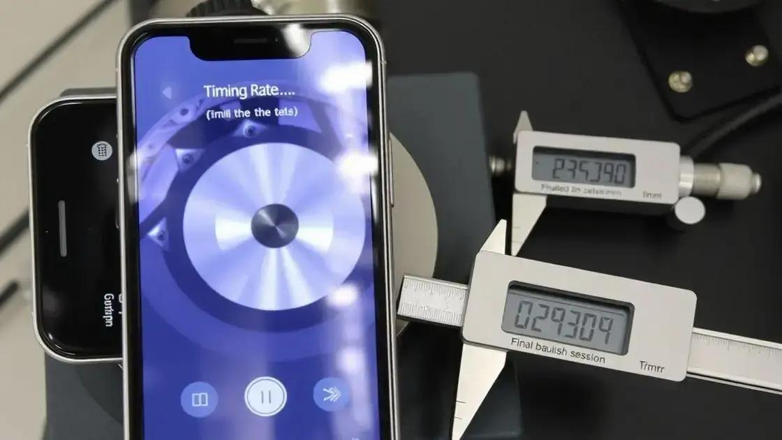  Medindo o progresso: O micrômetro de relojoeiro verificando o diâmetro após cada sessão de brunimento de 3 minutos